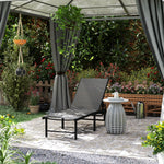 Sun Lounger, 5-level Reclining Sunbed