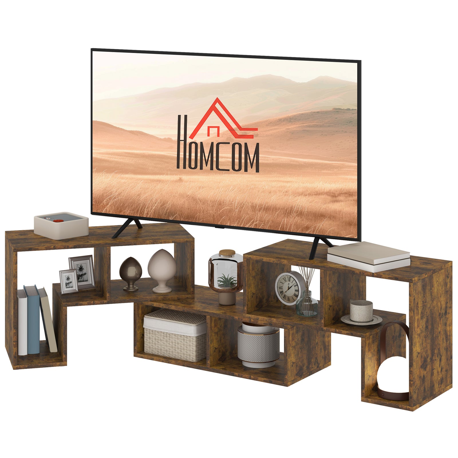 Tv Unit For Tvs Up To 75 Inches, Free Combination Tv Stand | Brown