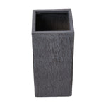 Rectangular Shaped Cement Planter Flower Pot With Drainage Holes | Large | Dark Grey