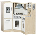 Corner Kids Kitchen W/ Sound Light, Phone, Microwave, Oven