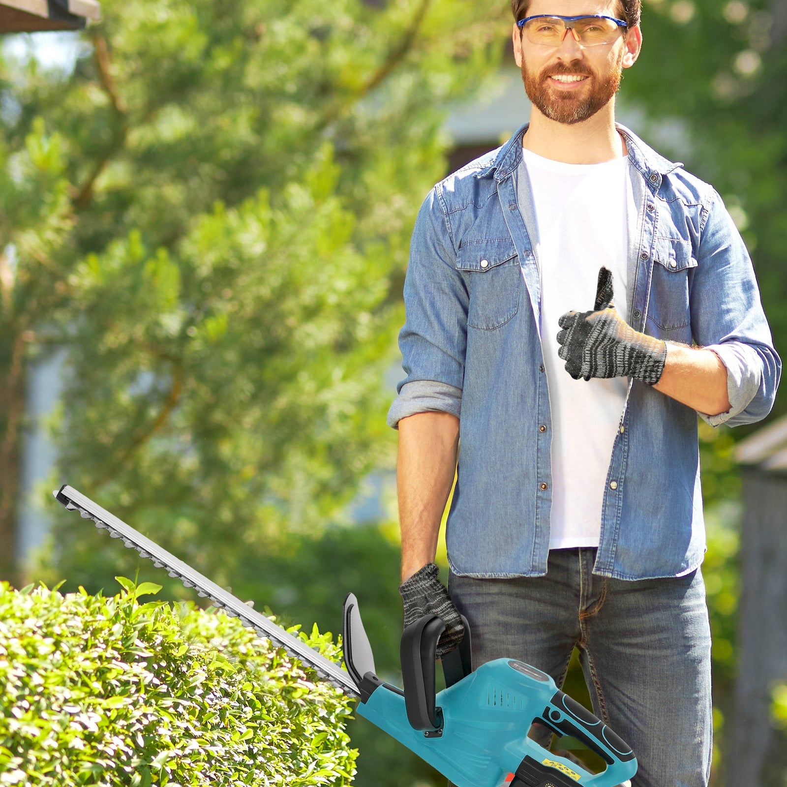 Cordless Hedge Trimmer, 51cm Blade