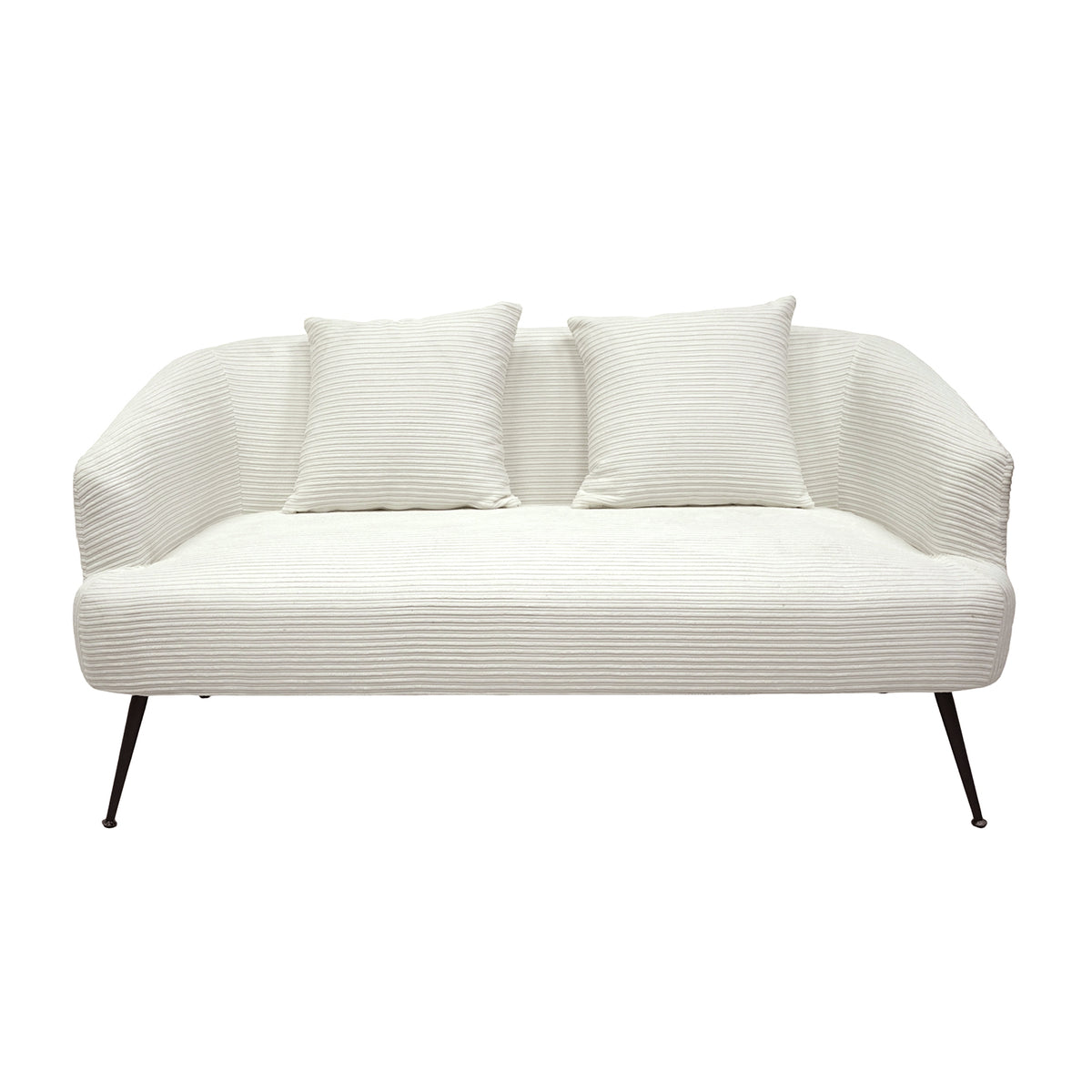 Breeins Modern Corduroy 2-seater Sofa With 2 Scatter Cushions
