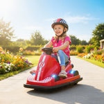 Electric Kids Bumper Car With 360 Degree Rotation Spin | Red
