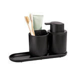 Recycled Bathroom Set - Set of three ReBorn Bathroom products - Made in the UK | Graphite Black