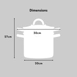 Stainless Steel Pasta Pot With Strainer