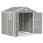 8x6ft Garden Shed With Foundation Kit, Vents & Lockable Door