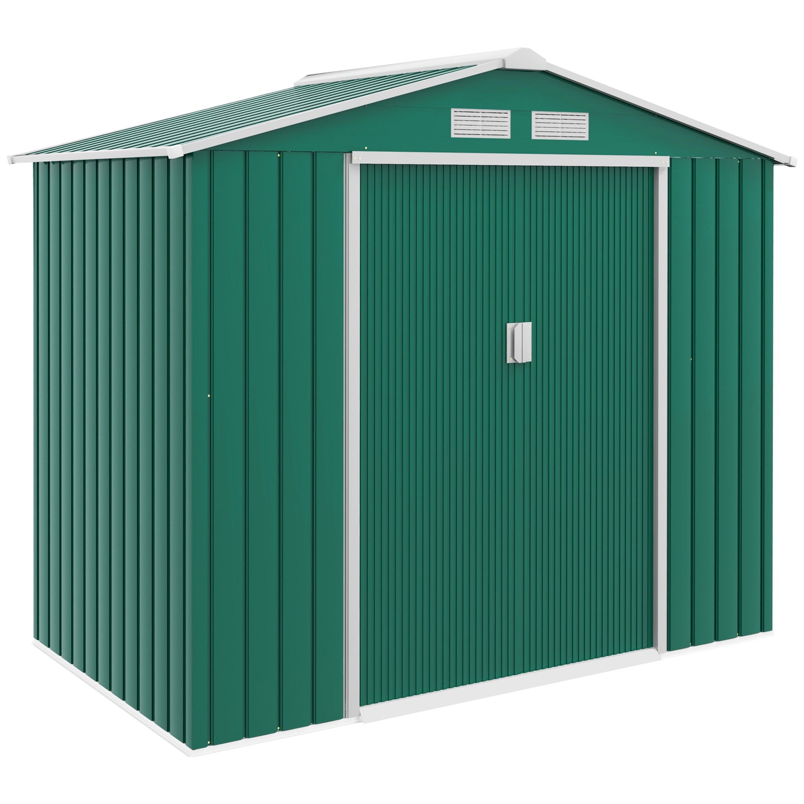Garden Shed Storage Unit W/locking Door Floor Foundation | Green