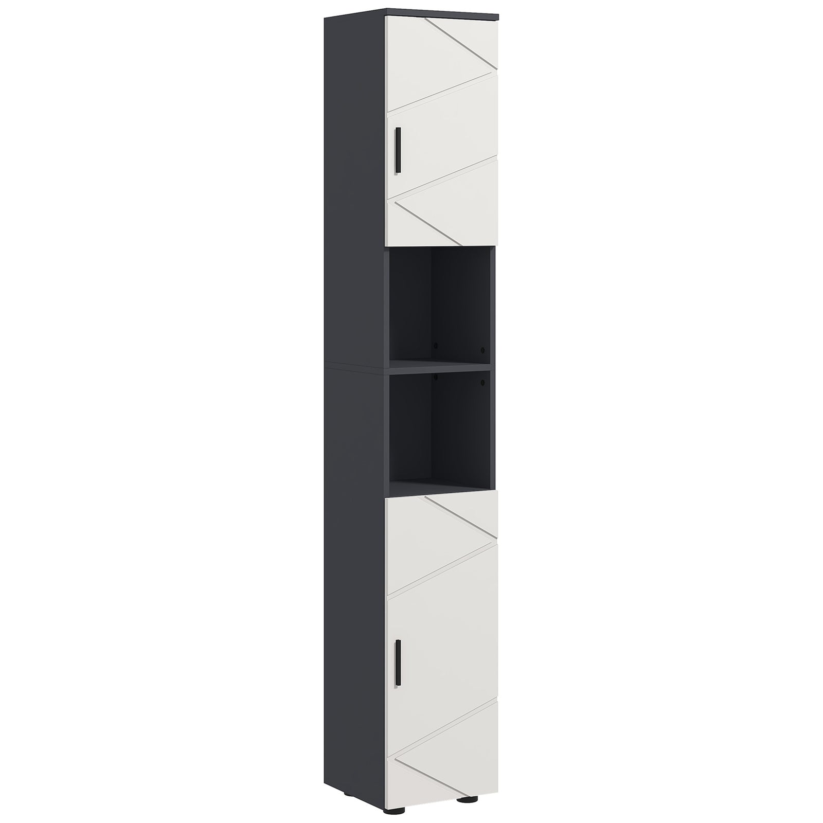 Tall Bathroom Storage Cabinet Slim With Soft Close