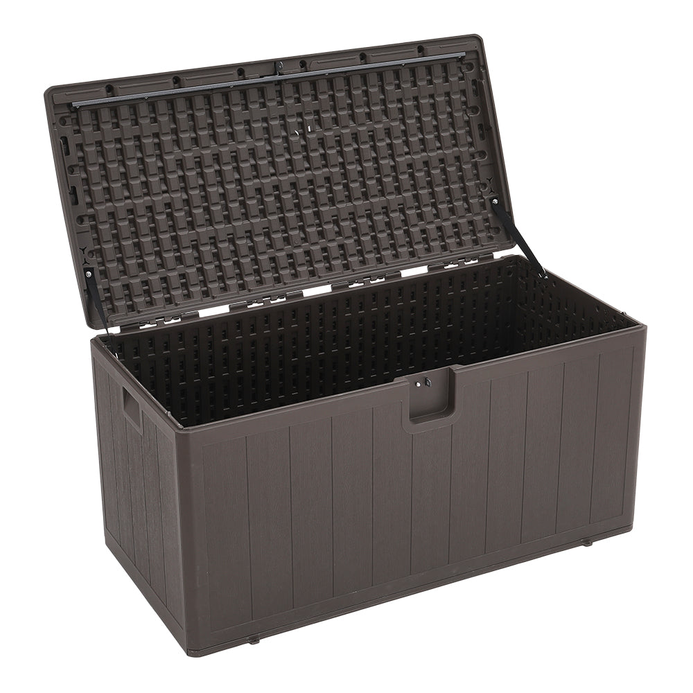Large 105-gallon Outdoor Storage Box For Deck Or Patio | Brown