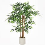 HOMCOM Artificial Banyan Tree, Faux Plant For Home Decor