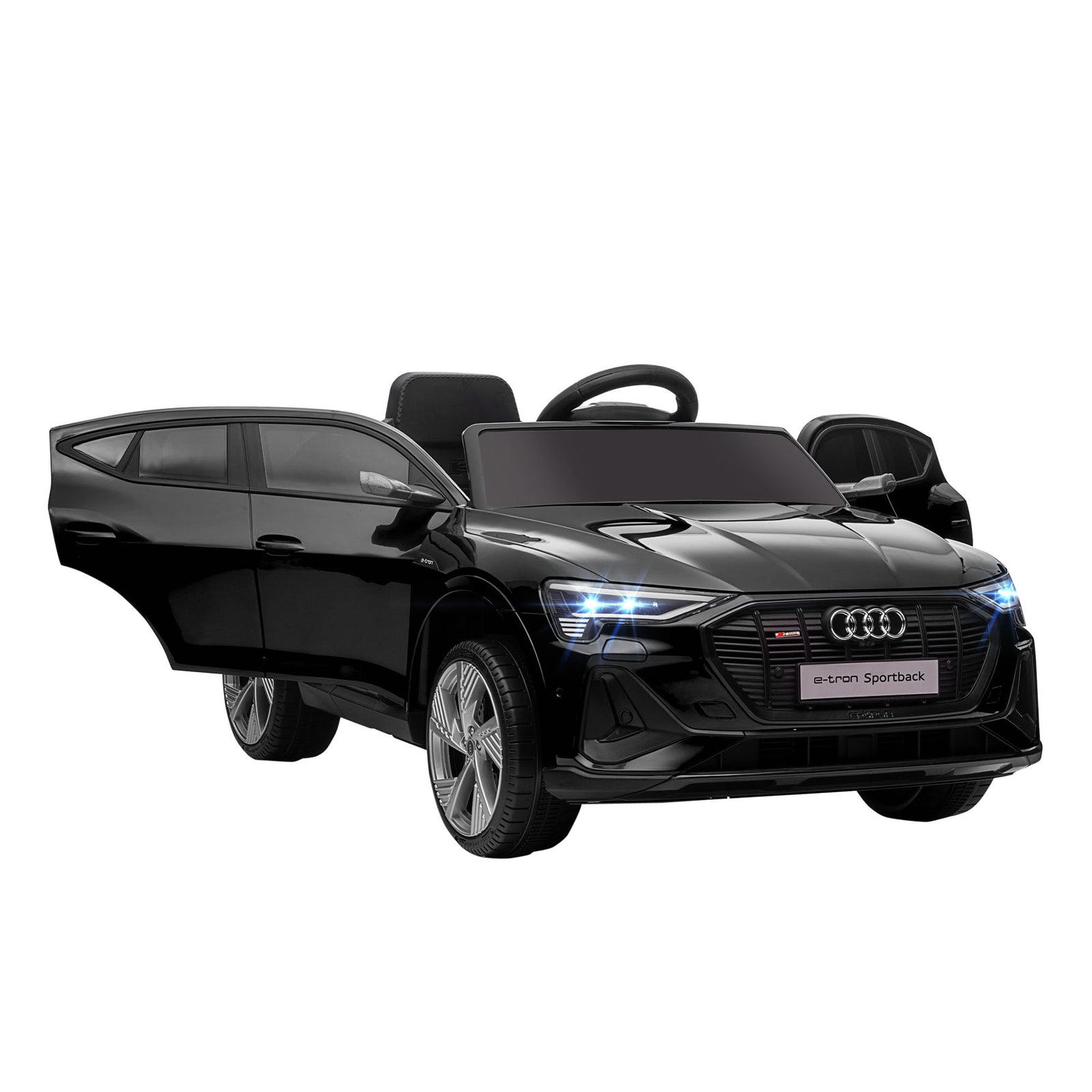 12v Kids Electric Ride-on Car/ W Remote Control, Lights, Music | Black