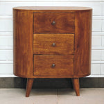Solid Mango Wood Mini Chestnut Cabinet