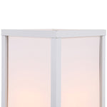 Floor Lamp Reading Lamp With 3-tier Storage Shelf Acrylic | One Size | White
