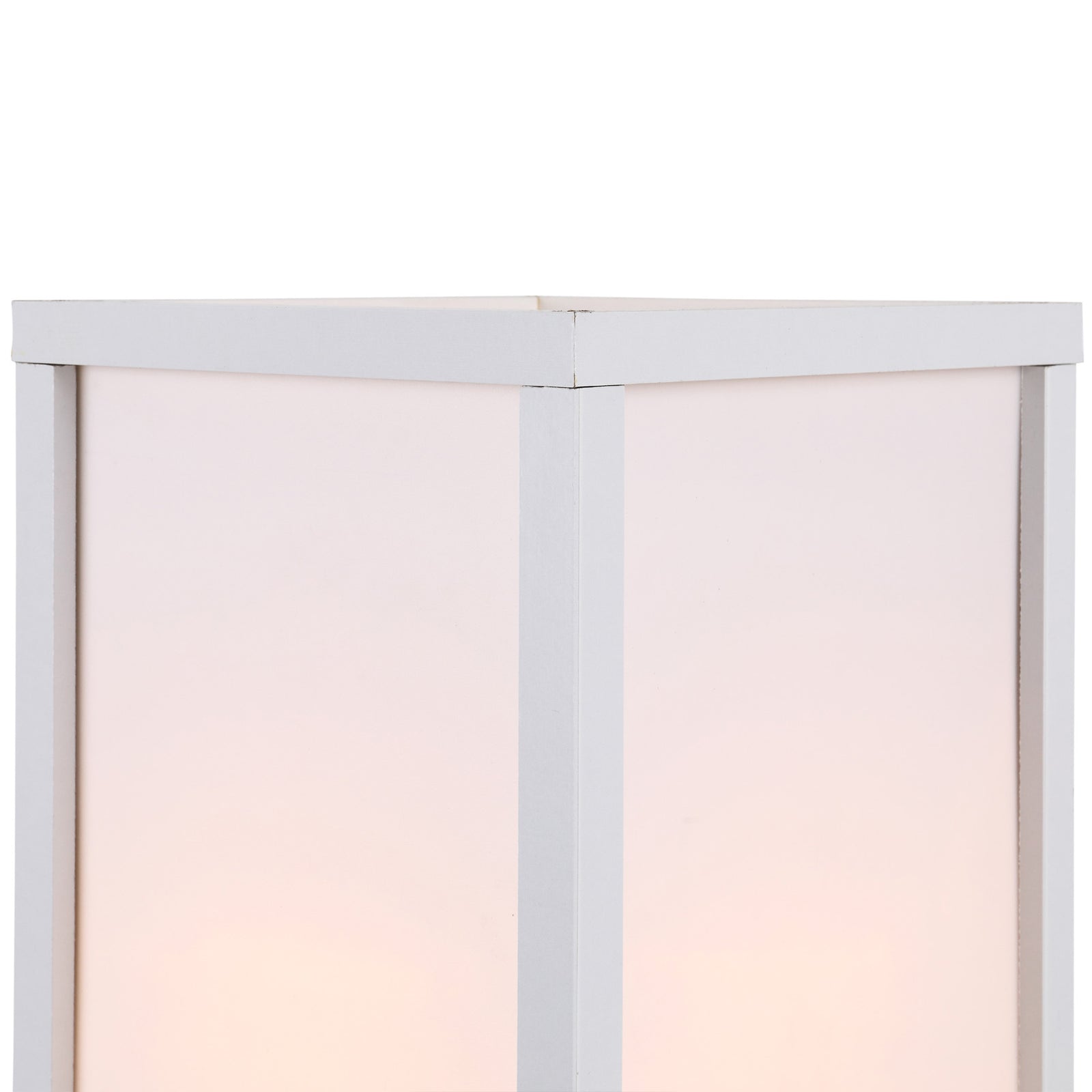 Floor Lamp Reading Lamp With 3-tier Storage Shelf Acrylic | One Size | White