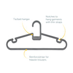 (again) Hangers [pack Of 8] - Clothing Wardrobe Storage - Made in the UK