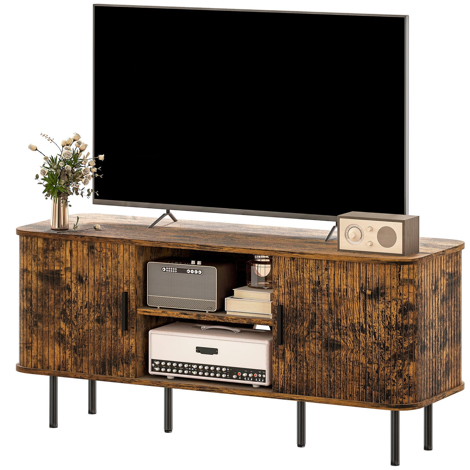 Tv Unit For Living Room, Tv Stand | Brown