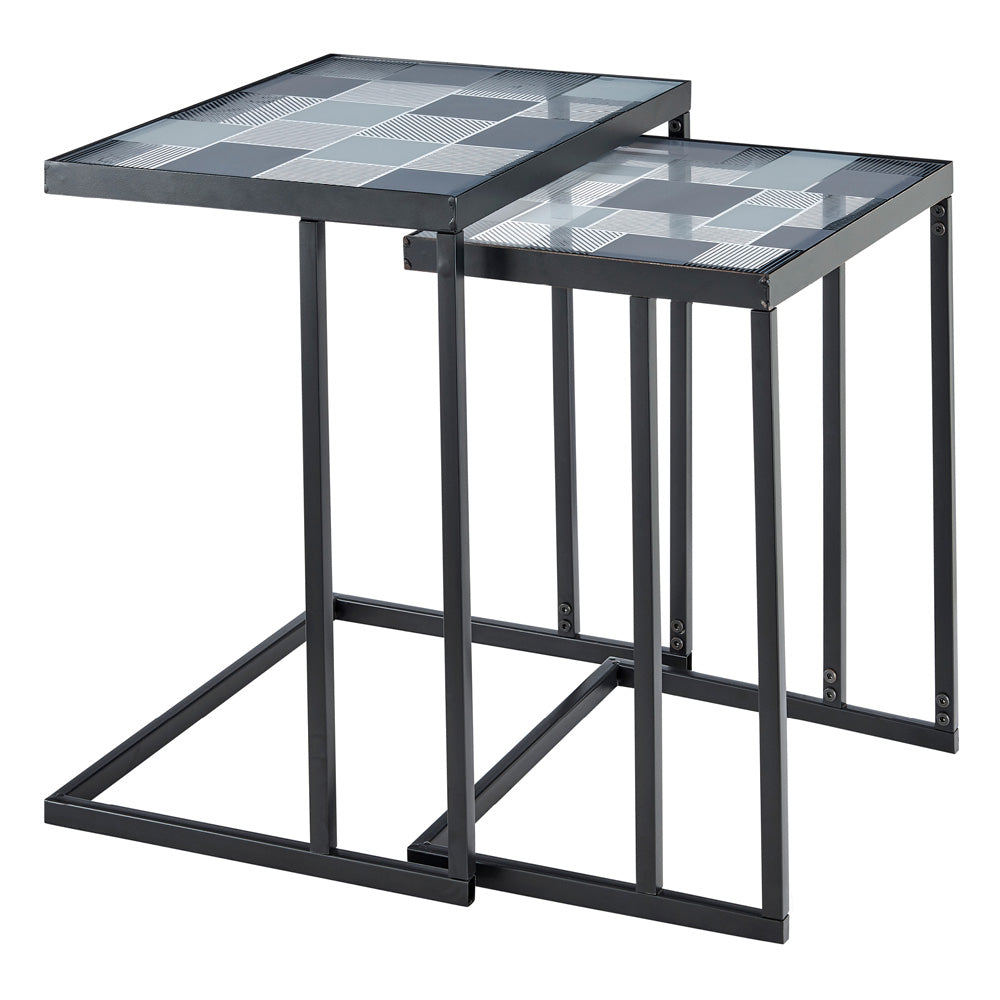 Kavic Glass Nested Tables