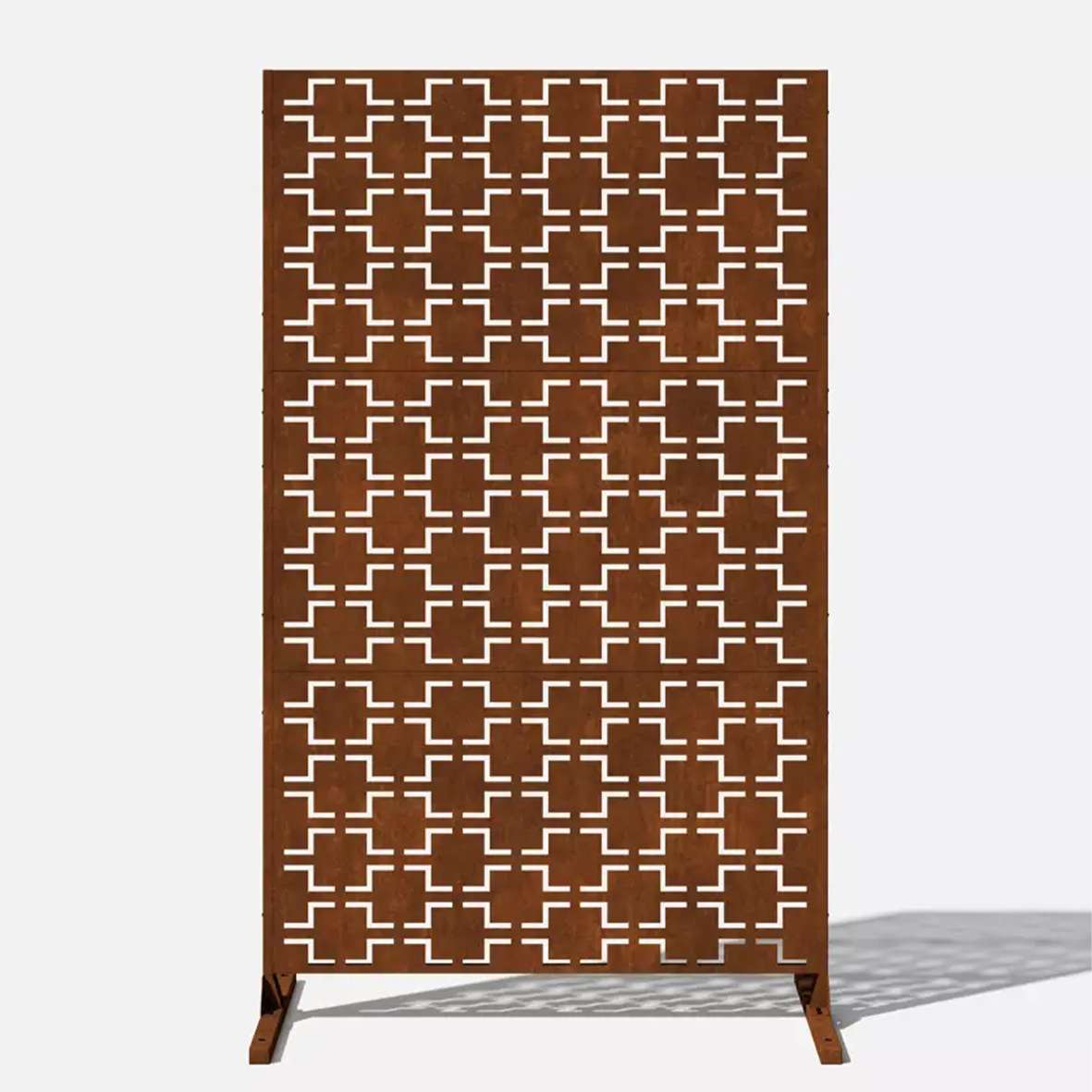 Metal Outdoor Privacy Screen 120cm X 180cm - Panels | 120cm x 180cm | Rust