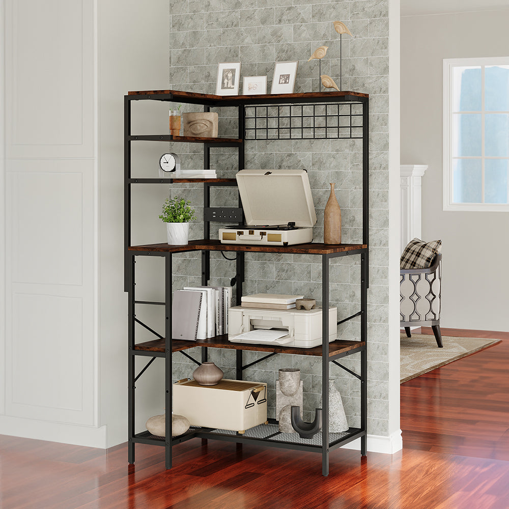 Kitchen Bakers Rack With Power Outlets