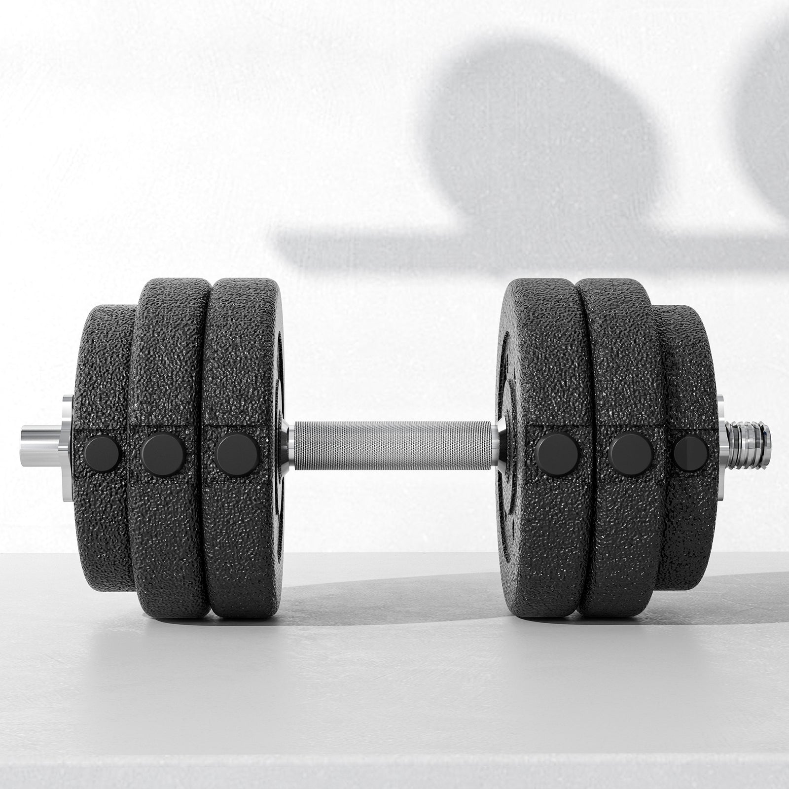 30kg Adjustable Dumbbells Weight Set | Black