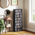 Cd Storage Unit Dvd Tower Blu-ray Storage Shelf For Office | Small | Black