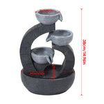 Garden Solar-powered Water Fountain Rockery Decor