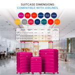29" Large Suitcase Check-in Hold Luggage Hard Shell 4 Wheels Tsa Lock | Large | Pink