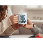 Dyzi Not A Morning Person Quote Ceramic Mug White
