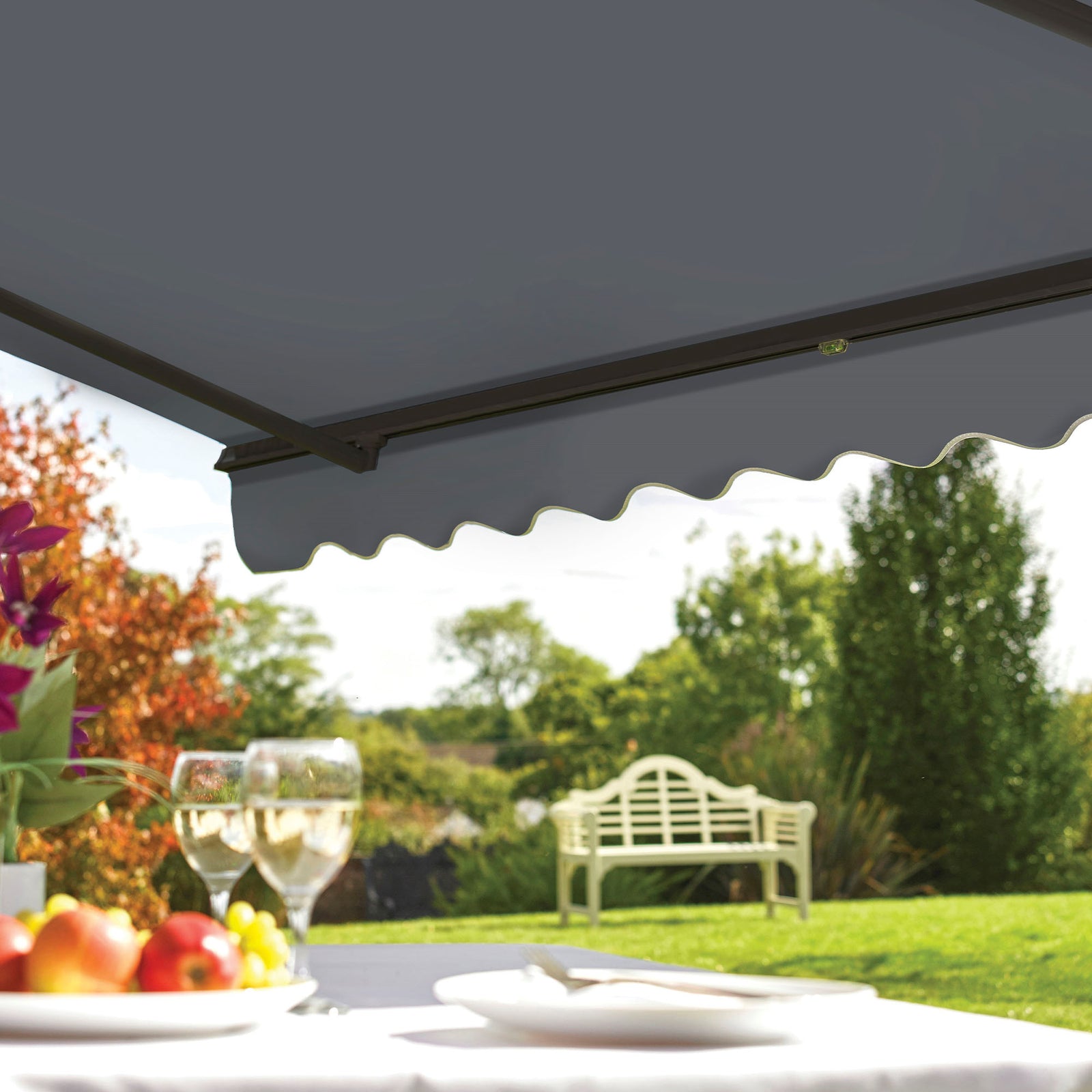 Easy Fit Grosvenor Awning - Grey | 2.5m | Grosvenor (Charcoal)