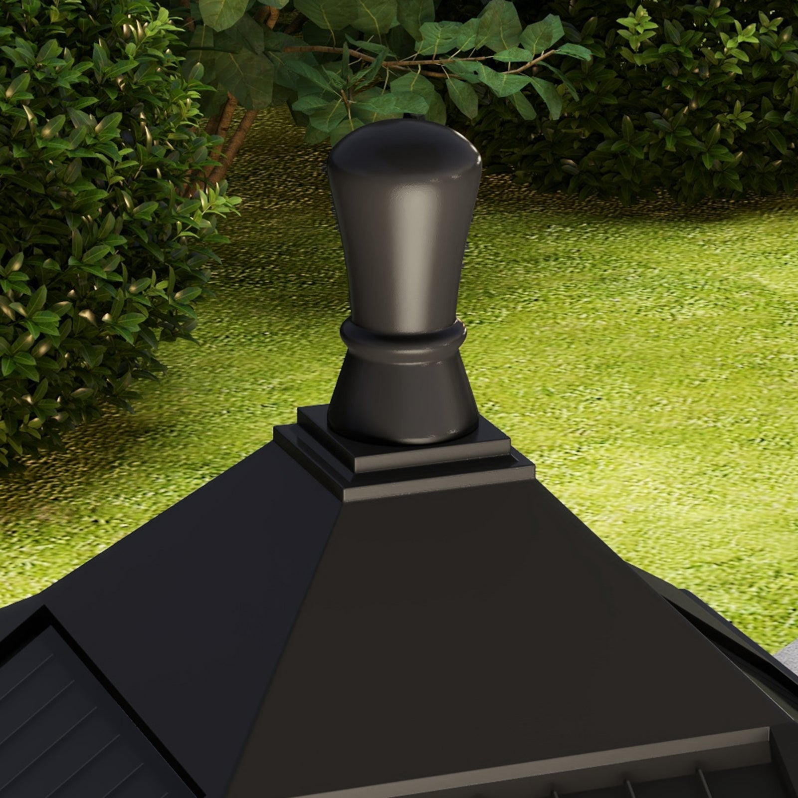 Outsunny 1.3 M Led Garden Lamp Post Light, Waterproof Ip44