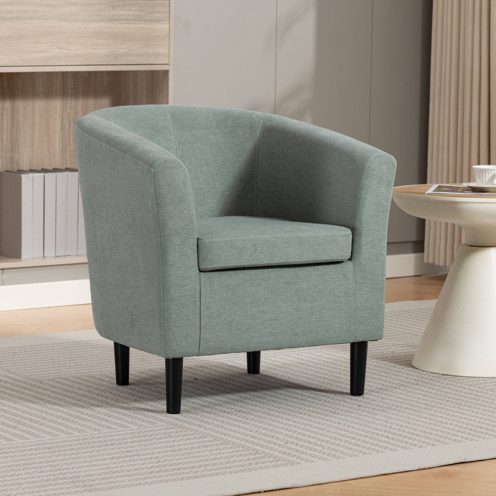 Beulah Fabric Accent Chair | Duck Egg Blue