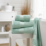 Bliss Pima Supersoft Ultra Absorbent Cotton Towels | Bath Towel | Green
