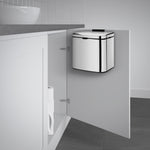 Stainless Steel Wall Mounted 3l Bin With Easy Clean Liner | Polished Stainless Steel