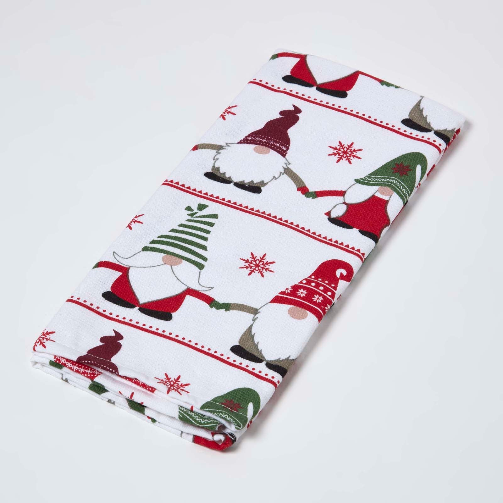 Gonk Christmas Tea Towel