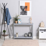 Wooden Console Table Storage Drawer Shelf Display Stand