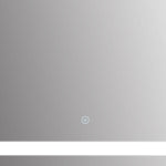 kleankin 80x60cm Led Bathroom Mirror Wall Mounted Led Touch Switch