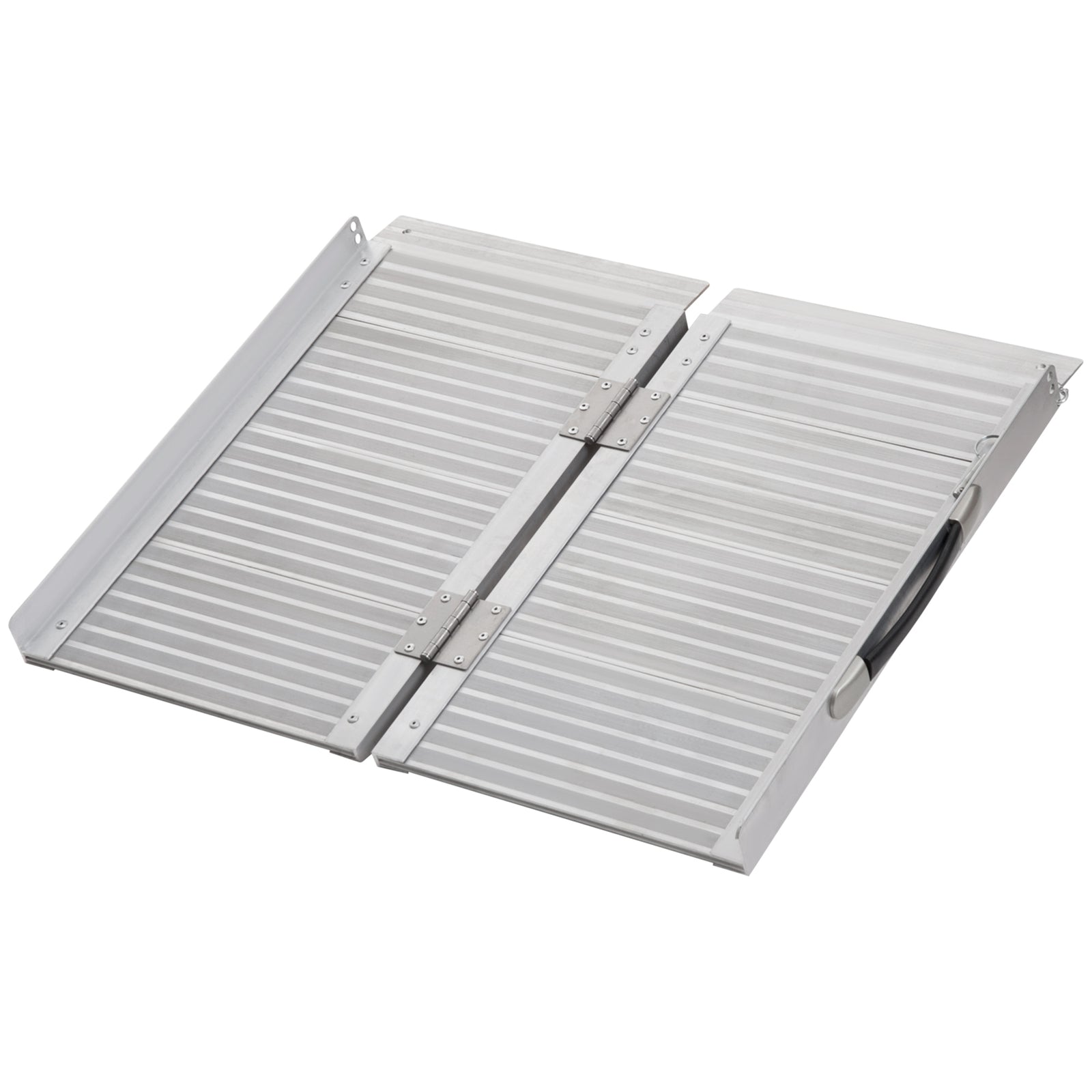 Aluminium Folding Wheelchair Ramp Mobility Suitcase | Small | Silver