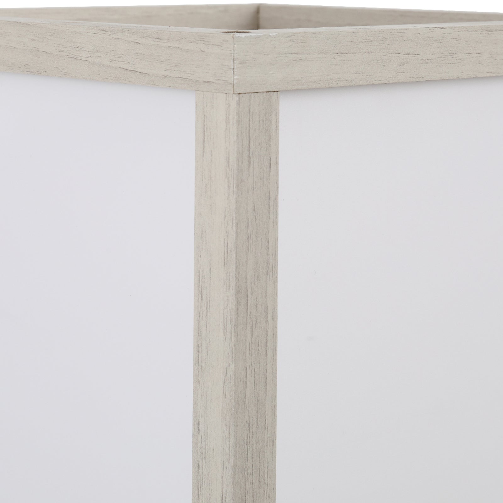 Floor Lamp Reading Lamp With 3-tier Storage Shelf Acrylic | One Size | Pale Brown