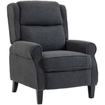 Recliner Armchair, Fabric Recliner Chair | Charcoal Grey