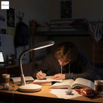 Professional Reading Desk Led Daylight Lamp With Touch Controls 5 Brightness Levels 3 Colour Temperatures & Flexible Precision Arm | White