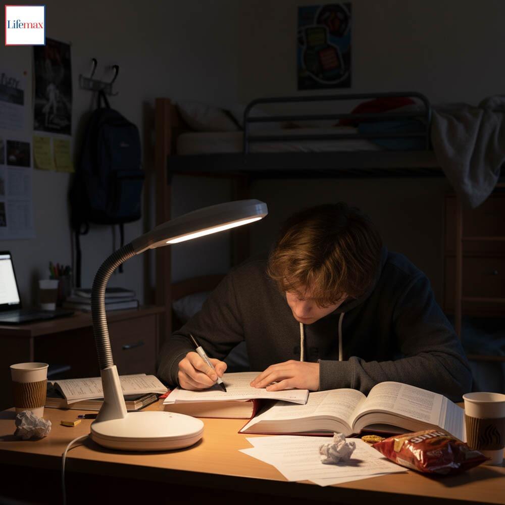 Professional Reading Desk Led Daylight Lamp With Touch Controls 5 Brightness Levels 3 Colour Temperatures & Flexible Precision Arm | White