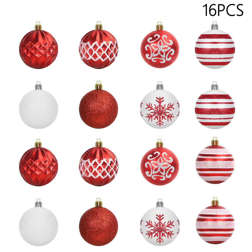 16-piece Christmas Ornaments For Christmas Tree Decorations