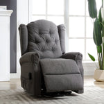 Crawley Electric Riser Recliner With Massage And Heat | Dark Grey