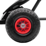 Pedal Kart W/adjustable Seat, Rubber Wheels | Red