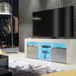 Pulse Tv Unit 145cm With Led Lights | Grey