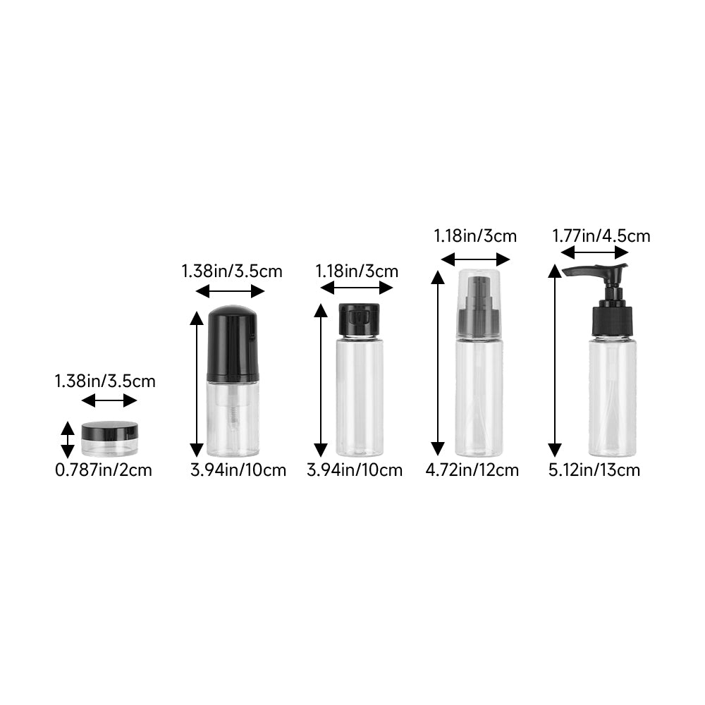 11 Pcs Travel Bottle Set