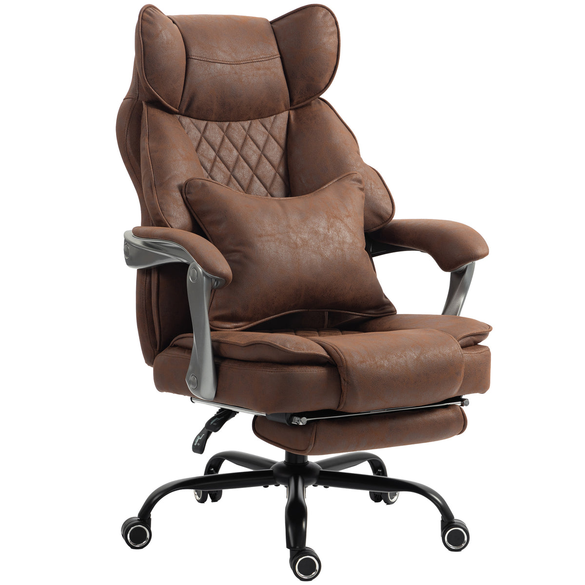 Big And Tall Office Chair With Lumbar Support | Dark Brown