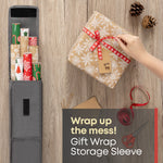 Wrapping Paper Storage Bags Set Of 2 With Pockets And Handles