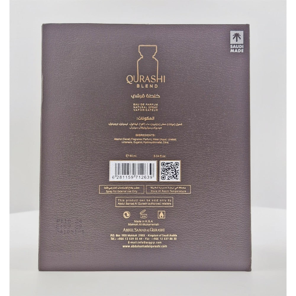 Abdul_Samad_Al_Qurashi 90ml Qurashi Blend Eau De Parfum Long Lasting Luxury Arabian Scent
