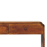 Ellington Console Table, 2 Drawers, 2 Open Shelf, Brown
